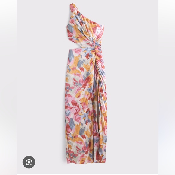Floral Pleated Maxi Skirt